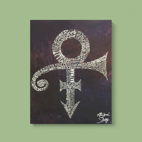 Prince in Painted Typography